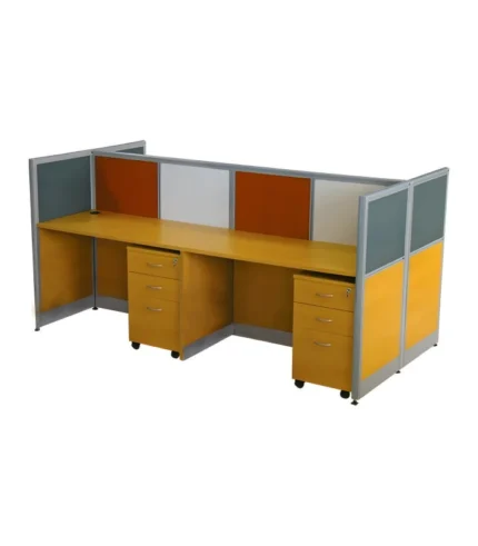 DI 115 | 4-Seater Back-to-Back Modular Office Workstation
