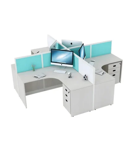 DI 112 | 4-Seater Office Cubicle Workstation | Flat 40% Off