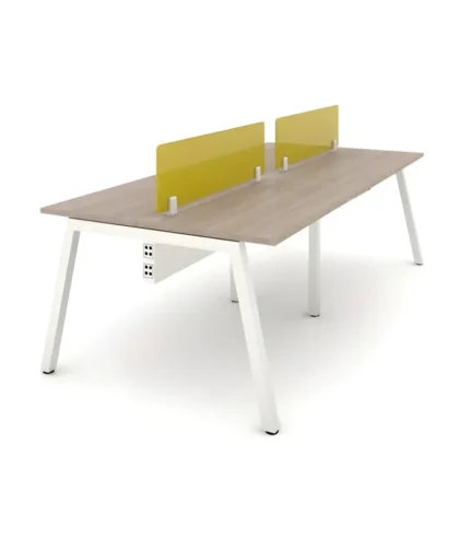 DI 012 Open Desking Workstation | Tapered Legs | Woodbine