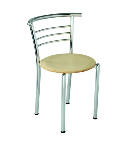 DI 2014 Cafe Chair with natural finish ply seat and customizable frame in Aligarh coffee shop