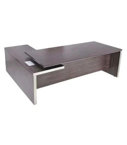 DI 205 Elegant Director Table with Side Runner Unit in a modern office setting. Ideal for managing directors, featuring ample storage and ergonomic design.