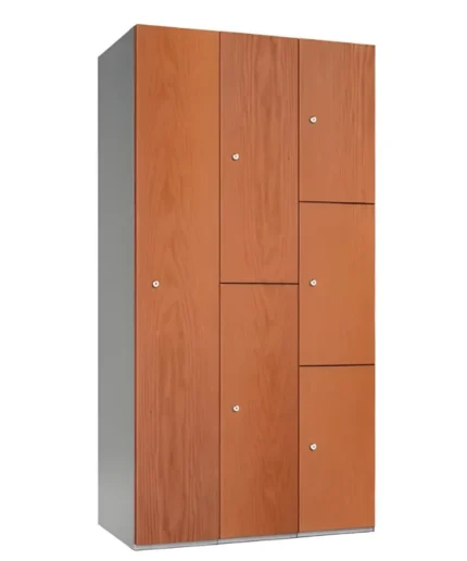 Industrial 6 doors Staff Locker Inbuild Lock Manufacturer in Delhi, Gurugram, Faridabad
