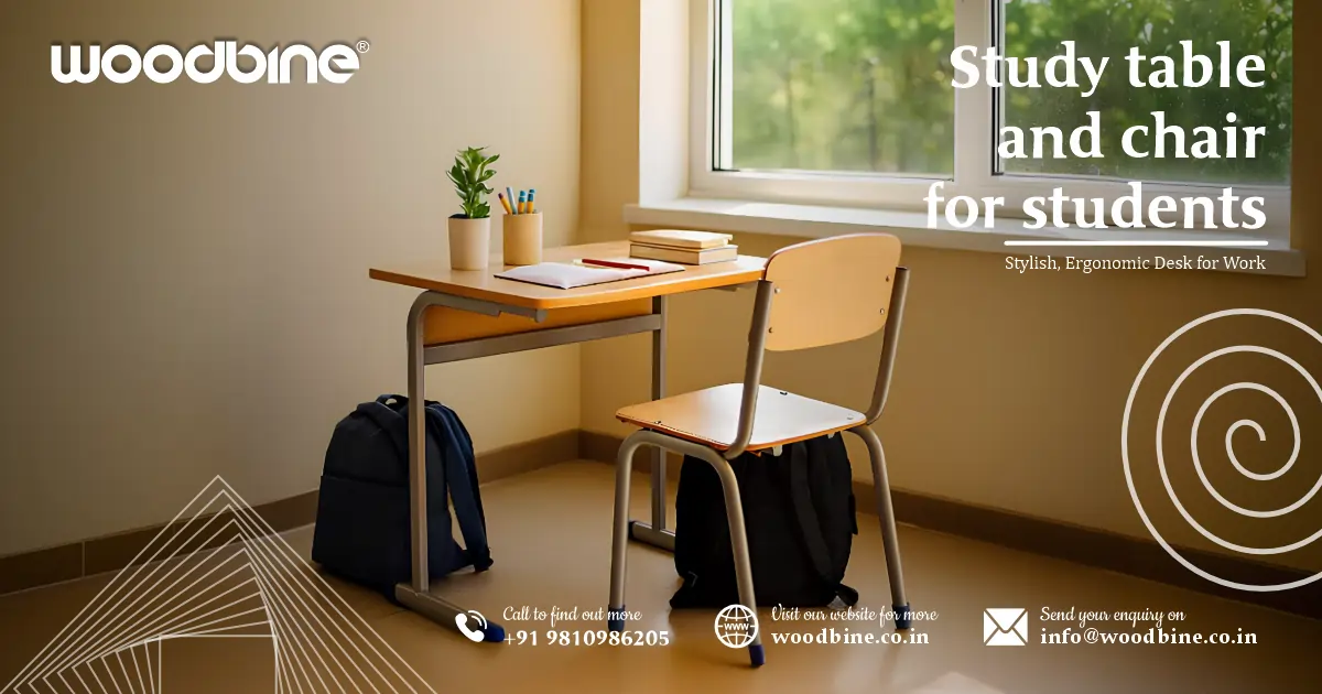 Woodbine Study table and chair for students