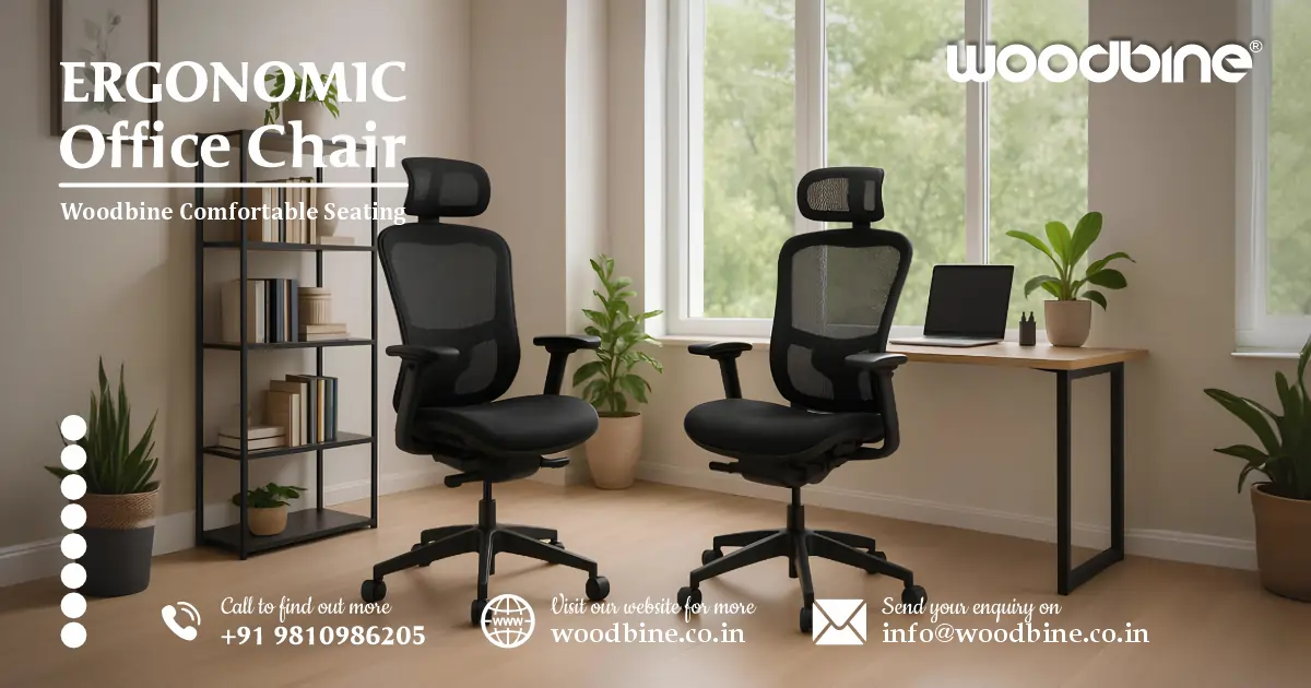Ergonomic Office Chair India | Woodbine Comfortable Seating