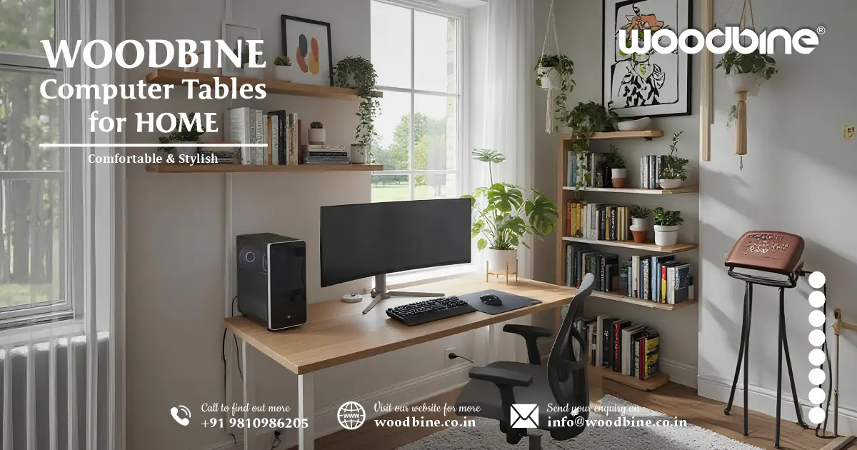 Wooden Computer Tables for Home: Comfortable & Stylish