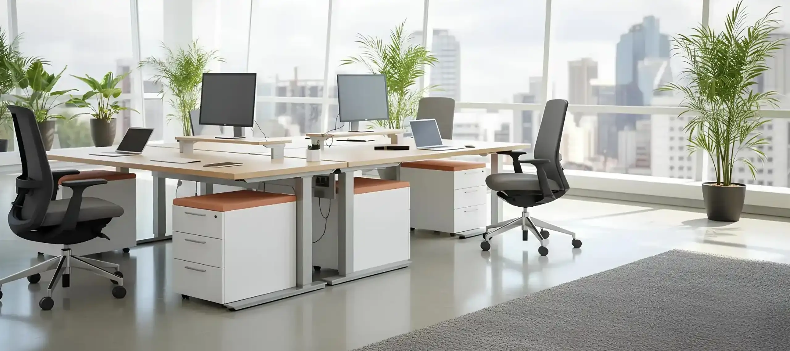 Woodbine modular office furniture and ergonomic office chairs manufacturer in Delhi NCR